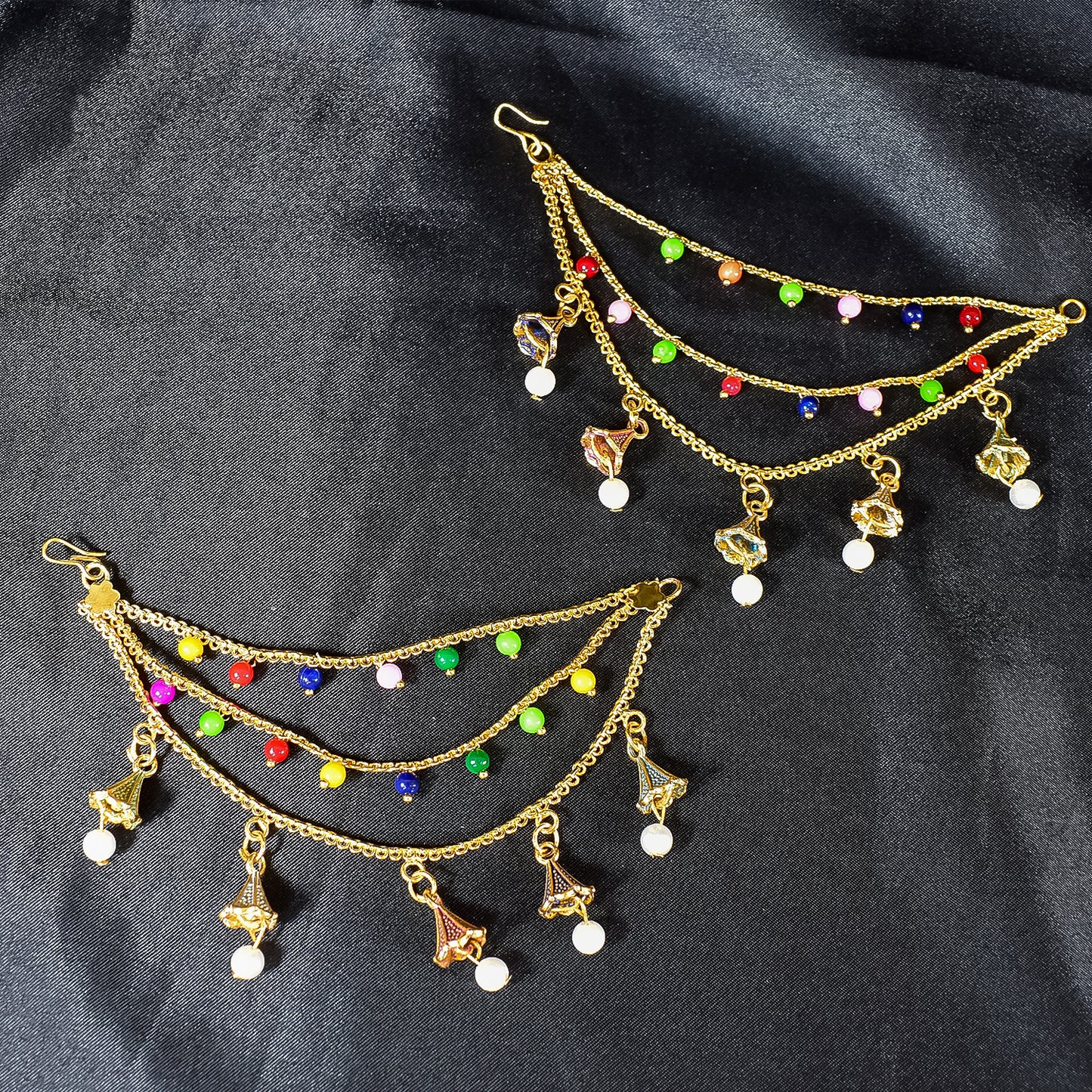 Royal Elegance Kundan Ear Chain