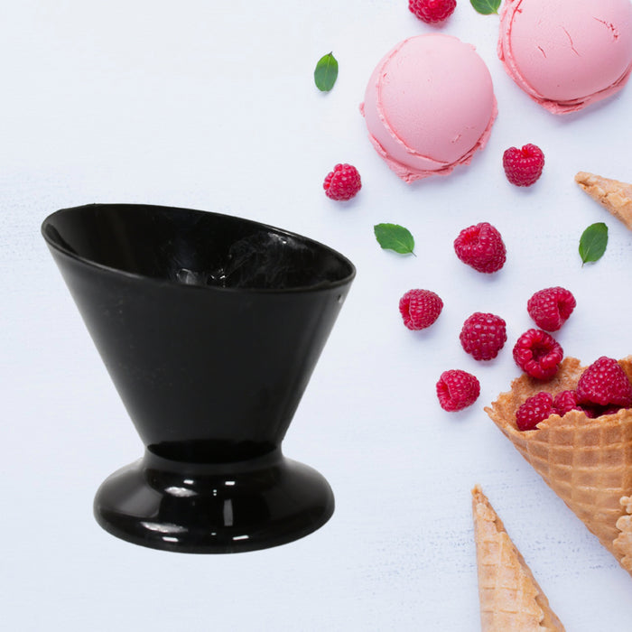 8260 Plastic Ice-Cream Bowl / cup, Home & Kitchen Serving, Dessert Cup for Sundae, Sweets, Snacks, Fruit, Pudding, Nuts or Dip, Serving Bowls (Set of 6 pcs)