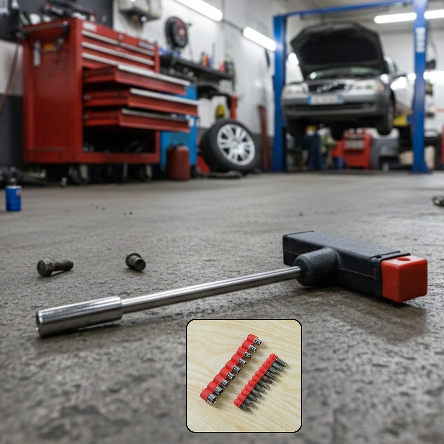 Compact DeoDap Tool Kit with T Handle screwdriver