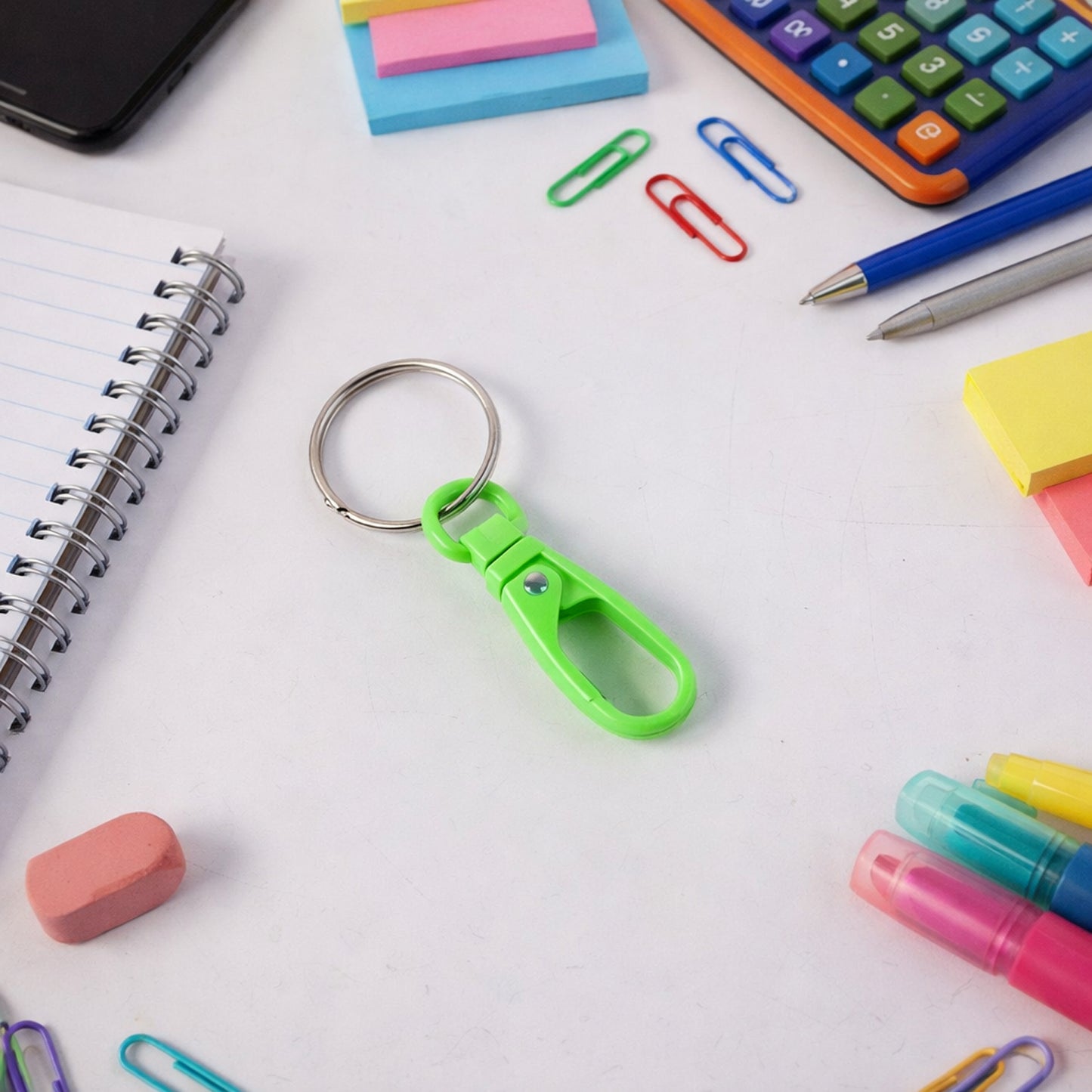 Super strong mini plastic carabiner keychain mix colors