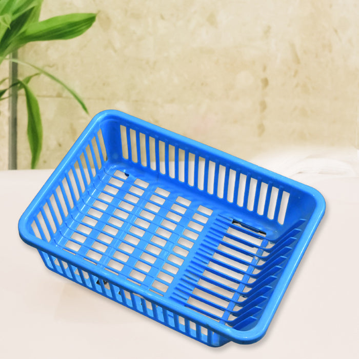 Unbreakable Plastic 3 in 1 Kitchen Sink Drainer Drying Rack (Without Bottom Tray) (MOQ :- 6 Pc)