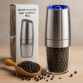 Automatic Gravity Salt and Pepper Grinder – Adjustable & LED Light