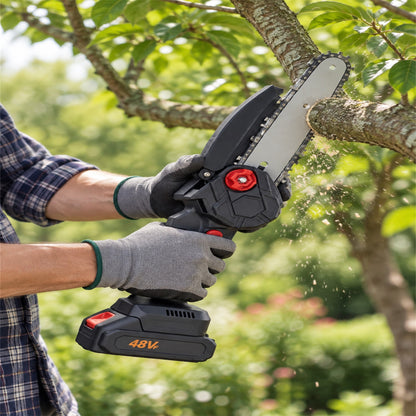 Mini Cordless Electric Chainsaw – Portable & Powerful for Garden Tasks