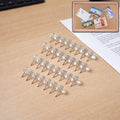 Transparent Crystal Head Push Pins – 30-Piece Notice Board Set
