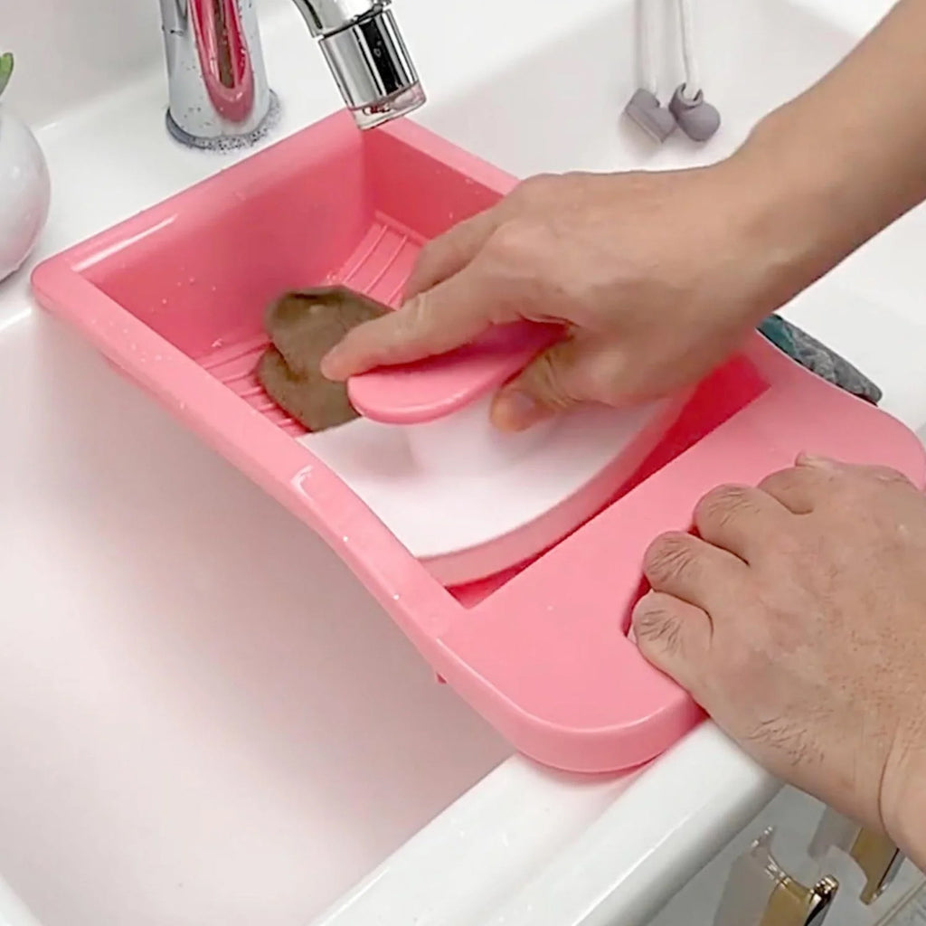 Laundry Board Thicker Portable Cute Wash Board Plastic Mini Hand Wash  Scrubboard Non-slip Space-saving