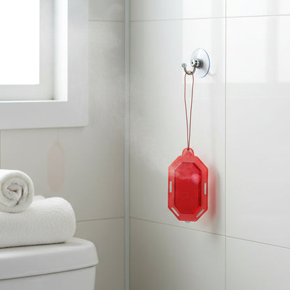 Side view of hanging Apple Berry gel air freshener