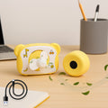Bear-Shaped Mini Rechargeable USB Fan – Safe Soft Blades & Portable