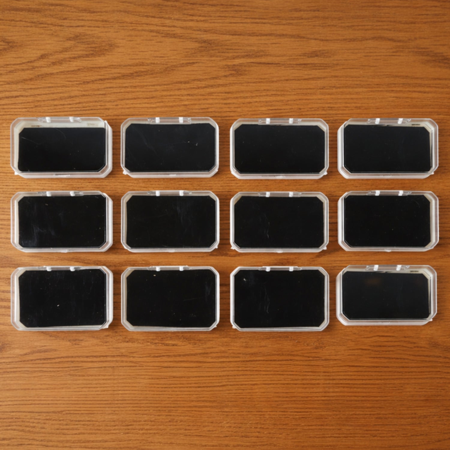 12-Pc Rectangle Jewellery Storage Box Set with Soft Inner Base