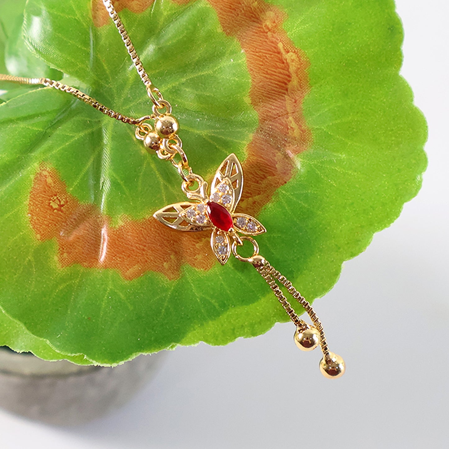 Gold Butterfly Pendant Necklace for Women