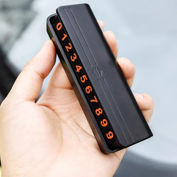 Temporary Car Parking Mobile Number Display with Magnetic Numbers Stic ...