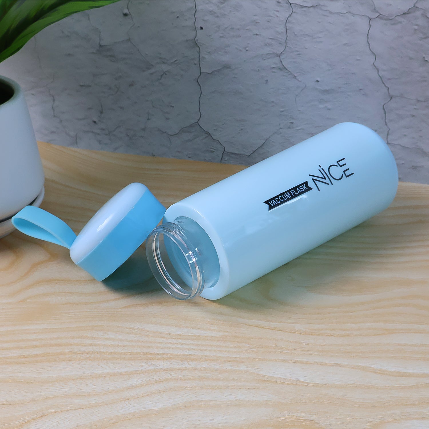 Water bottle 400ml leak proof, glass water bottle with daily water intake for gym and children, Nice Bottle (1 pc / Mix Color)