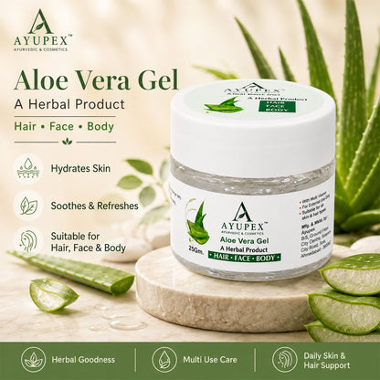 Aloe Vera Gel – Pure Hydrating Herbal Nourishment for Skin & Hair