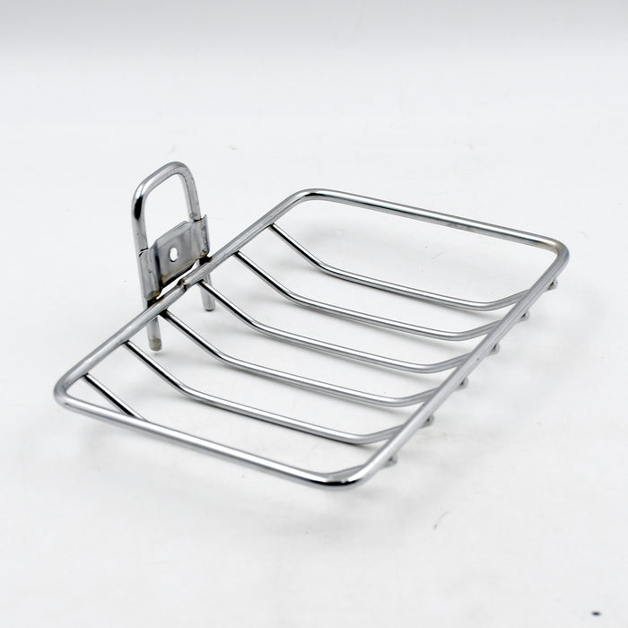 9368 Kitchen, Bathroom Stainless Steel Wall Mounted Self Adhesive Magic Sticker Soap Dish Holder Wall Hanging Soap Storage Rack