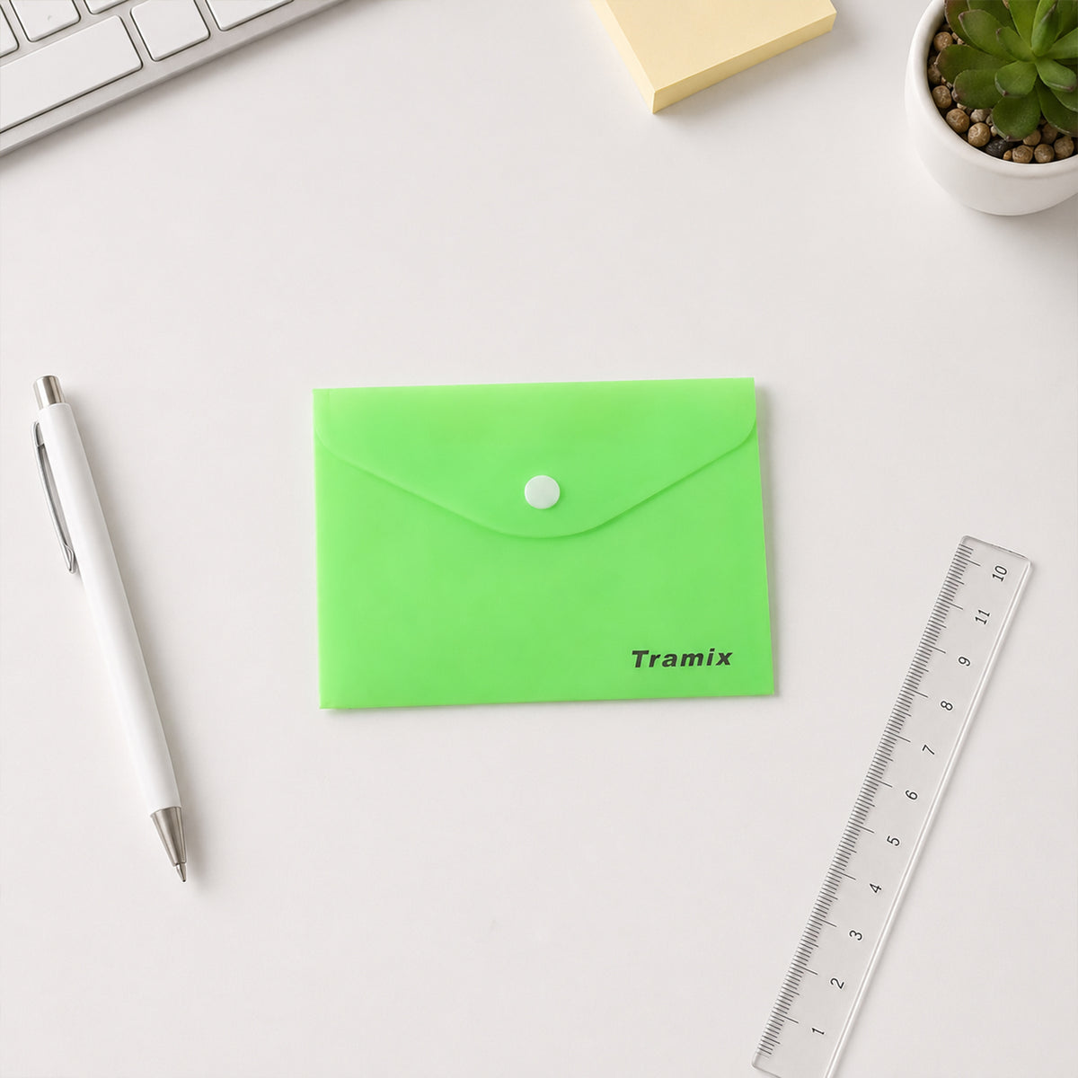 Plastic Document Folder Envelope – Durable & Translucent for Office & School