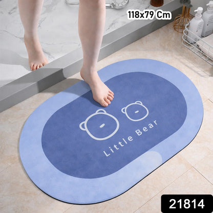 soft non slip bath mat