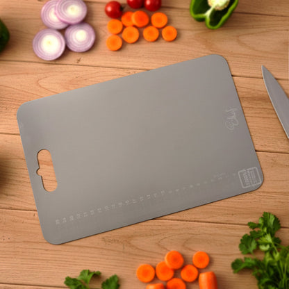 Kitchen Prep Combo – Stainless Steel Chopping Board, Kitchen Knife & Vegetable Peeler
