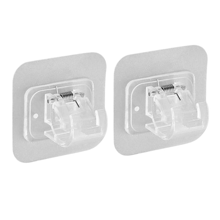 Curtain Rod Holder, Self Adhesive Hooks (2 Pcs Set)