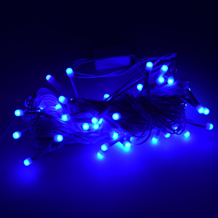 9MTR HOME DECORATION DIWALI & WEDDING LED CHRISTMAS STRING LIGHT INDOOR AND OUTDOOR LIGHT ,FESTIVAL DECORATION LED STRING LIGHT, ONE COLOR LIGHT ( 9 MTR Blue Color)