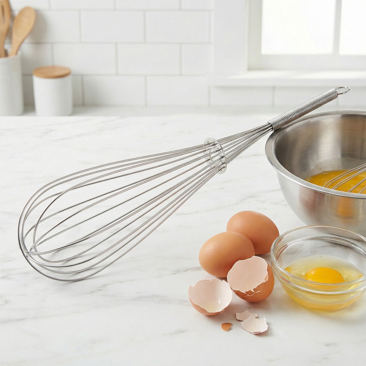 Manual Stainless-Steel Egg Beater Whisk (1 Pc)