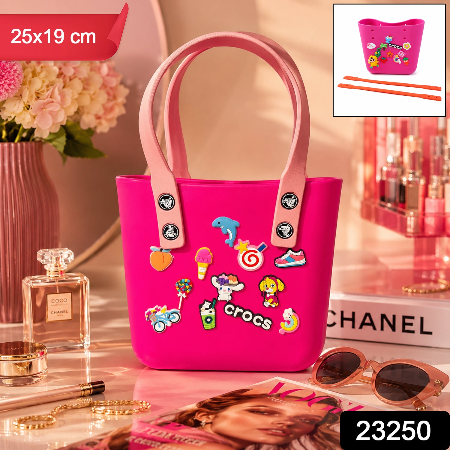 Crocs style handbag for women