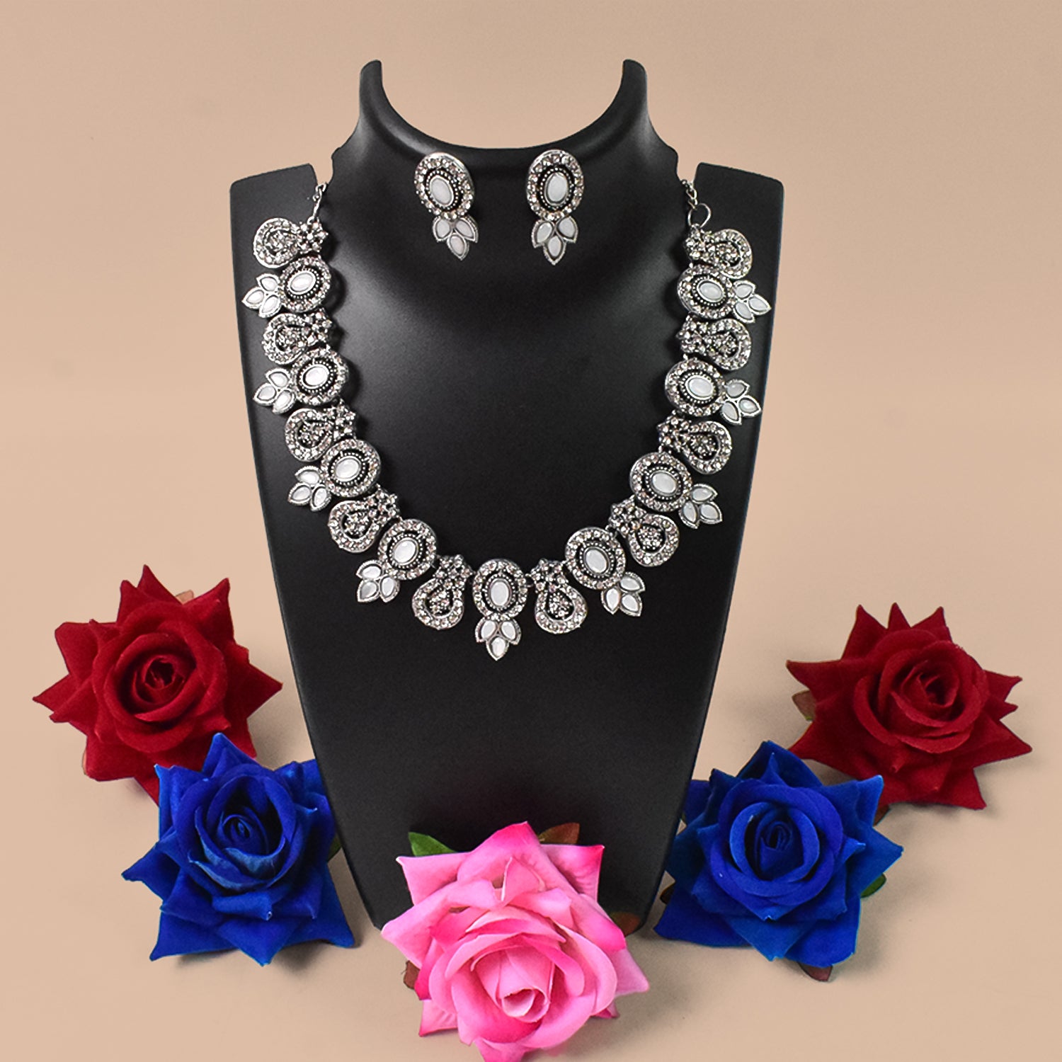 Elegant Diamond Necklace Set