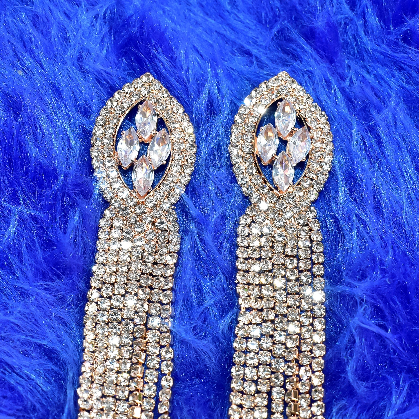 Diamond-Studded Jumka Earrings