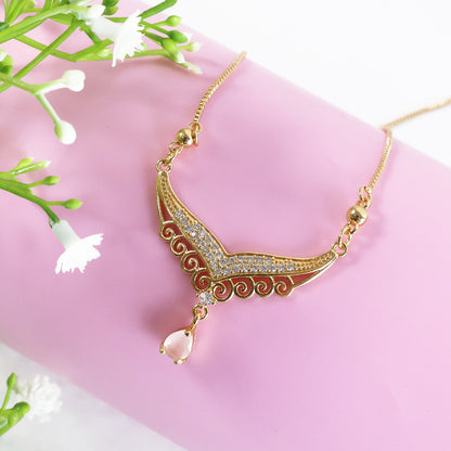 Elegant Crystal Drop Designer Necklace for Women