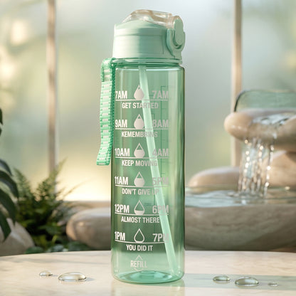Water bottle with carrying strap