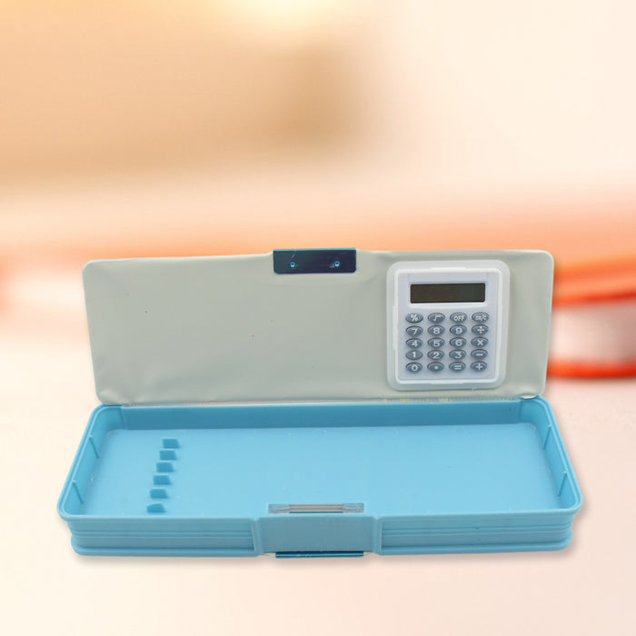 Double Sided Magnetic Geometry Box, Pencil Box with Calculator for Boy ...
