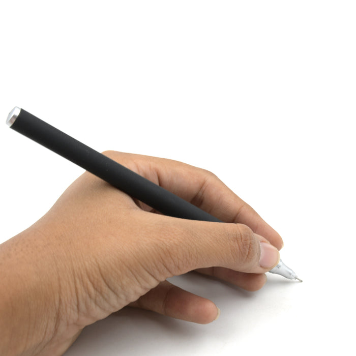 7787 Black Writing Pens Ballpoint Black Ink Gel Pen Party Gift Gel Ink Pens Funny School Stationery Office Supplies, Examination Gel Pen, Highlighter Pens Study Gel Pen (1 Pc)