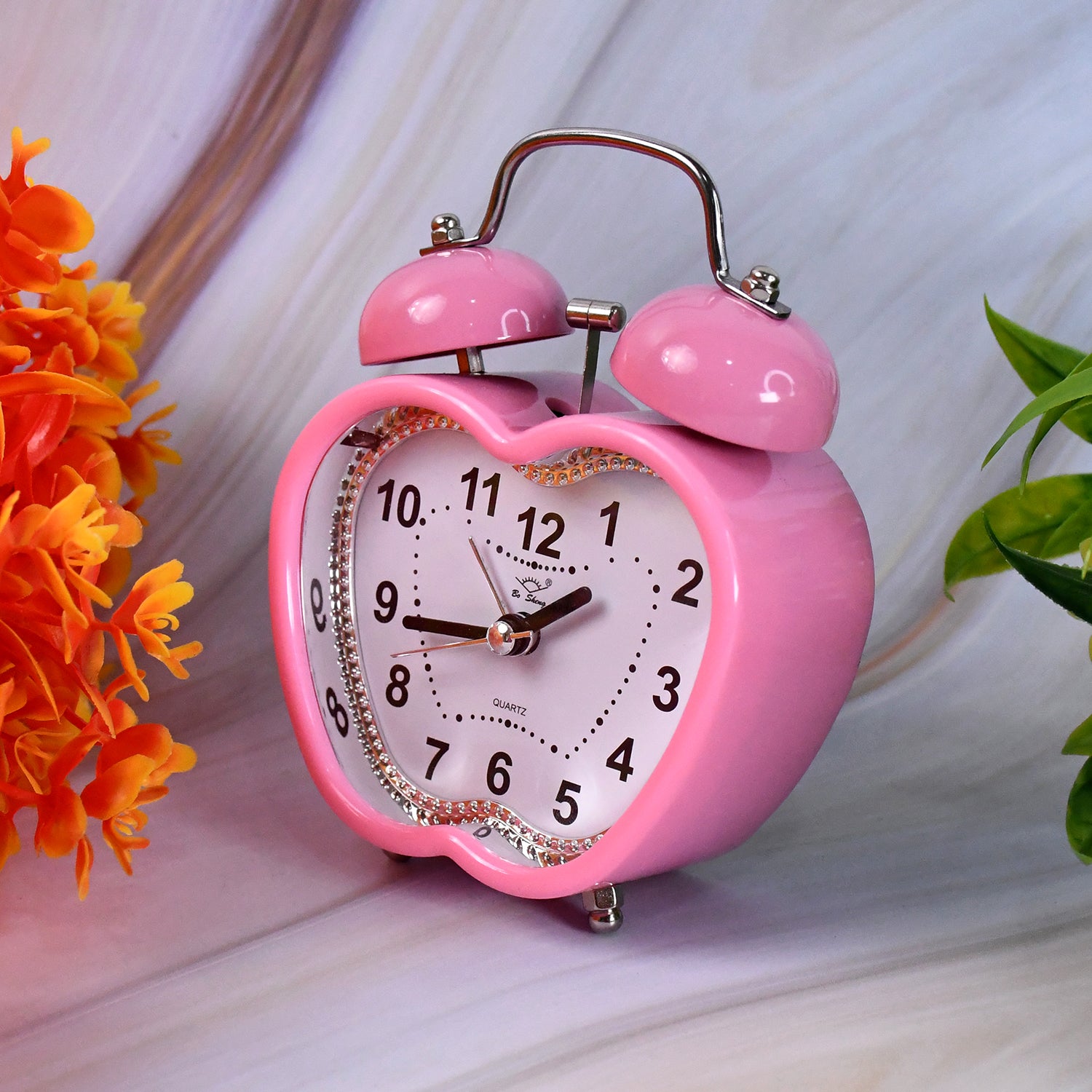 Mini Cute Alarm Clock Small Kids and Students (Mix Design & Color / 1 Pc)