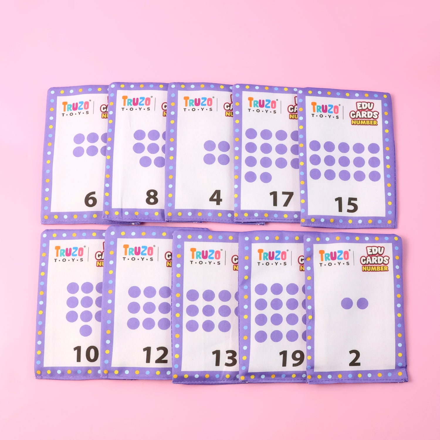 Truzo Toys Edu Cards – Number Flashcards for Early Learning & Counting Skills (3+ Years)