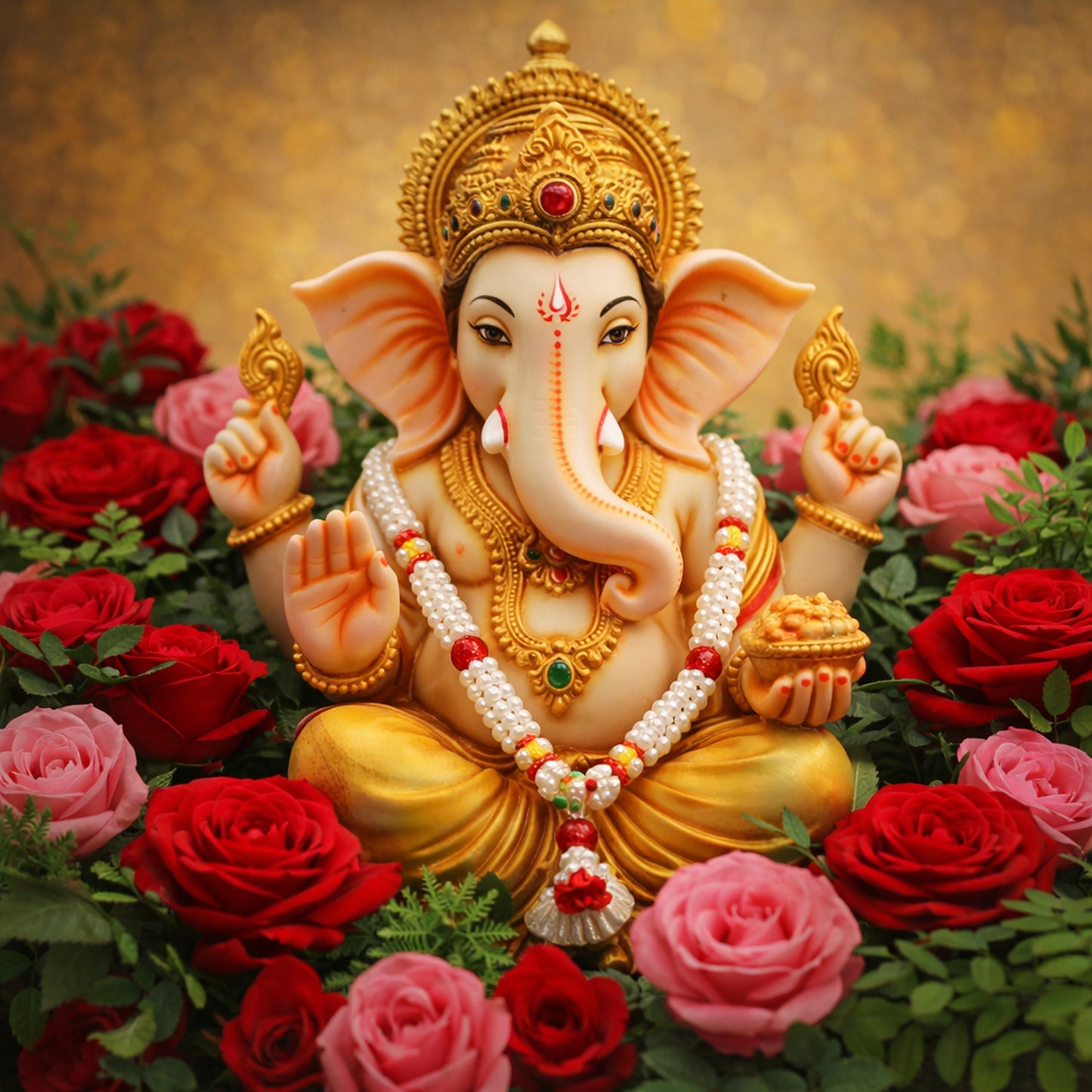 Traditional Decorative Pooja Gajra Garland (1 Pc)