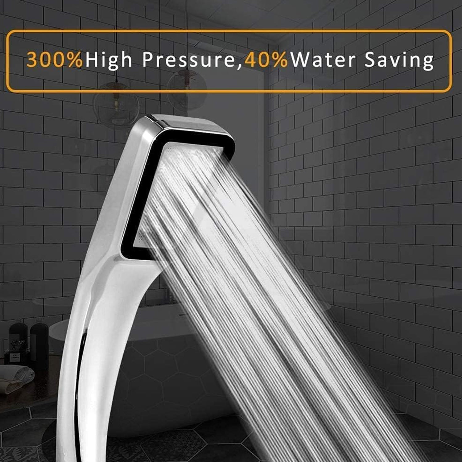 9394 High Pressure Shower Headwenini 300 Holes Handheld Showerhead Po — Deodap 