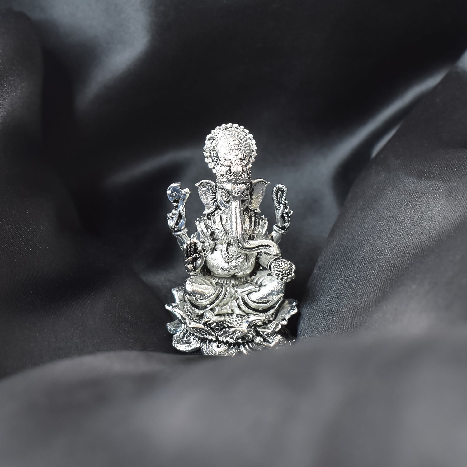 Lord Ganesh Silver Statue