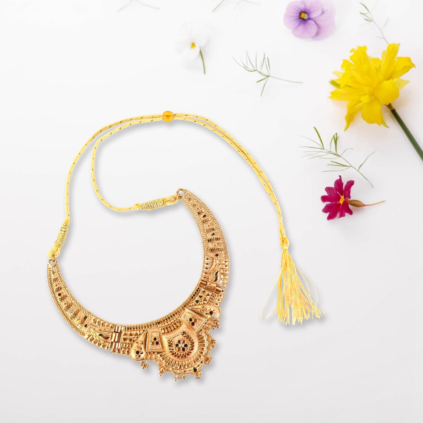 Luxurious Gold-Plated Necklace Set