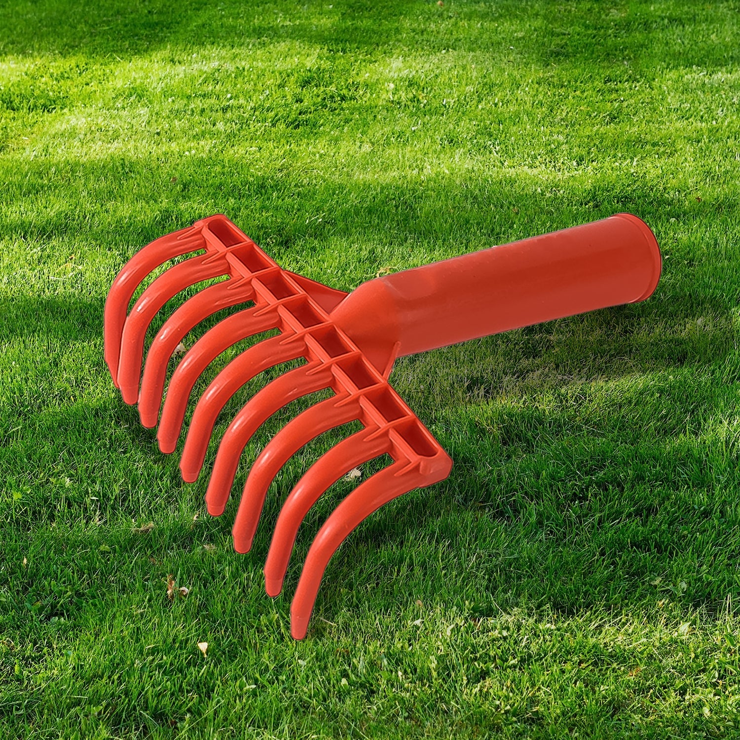 Heavy Duty Plastic Garden Hand Rake – 9-Tooth Cultivator Tool (1 Pc)