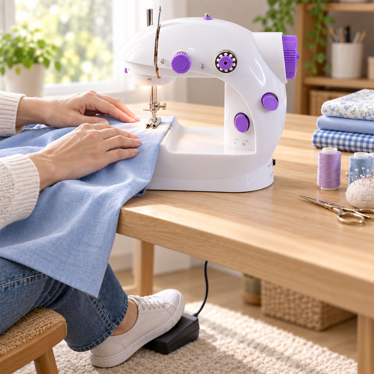 Mini Sewing Machine – Portable Stitching Tool | XcelCraft