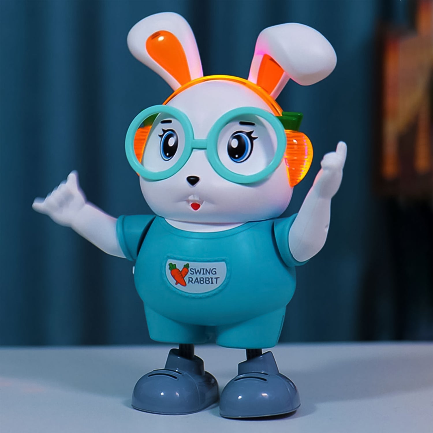 Monopoly Dancing Rabbit Electroplay Swing Rabbit Musical Dancing Toy – Interactive Bunny with ...