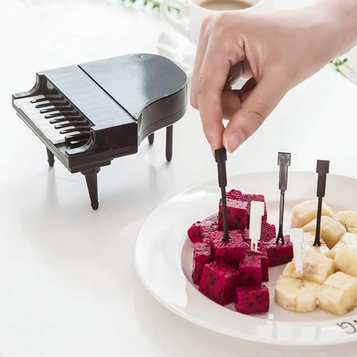 10 Pc Piano Fruit Forks: Fun & Functional for Snacks (Set)