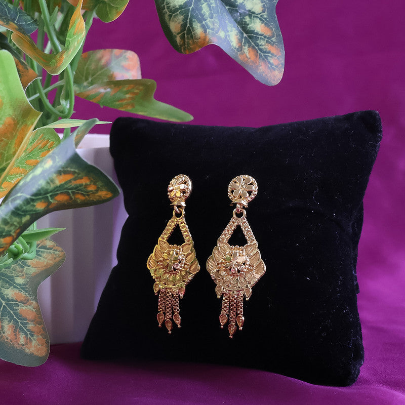 Classic Round Pendant Mangalsutra Set – Elegant Traditional Design with Matching Earrings