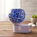 Mosaic Glass Night Lamp – Decorative Warm Glow Plug-in Light