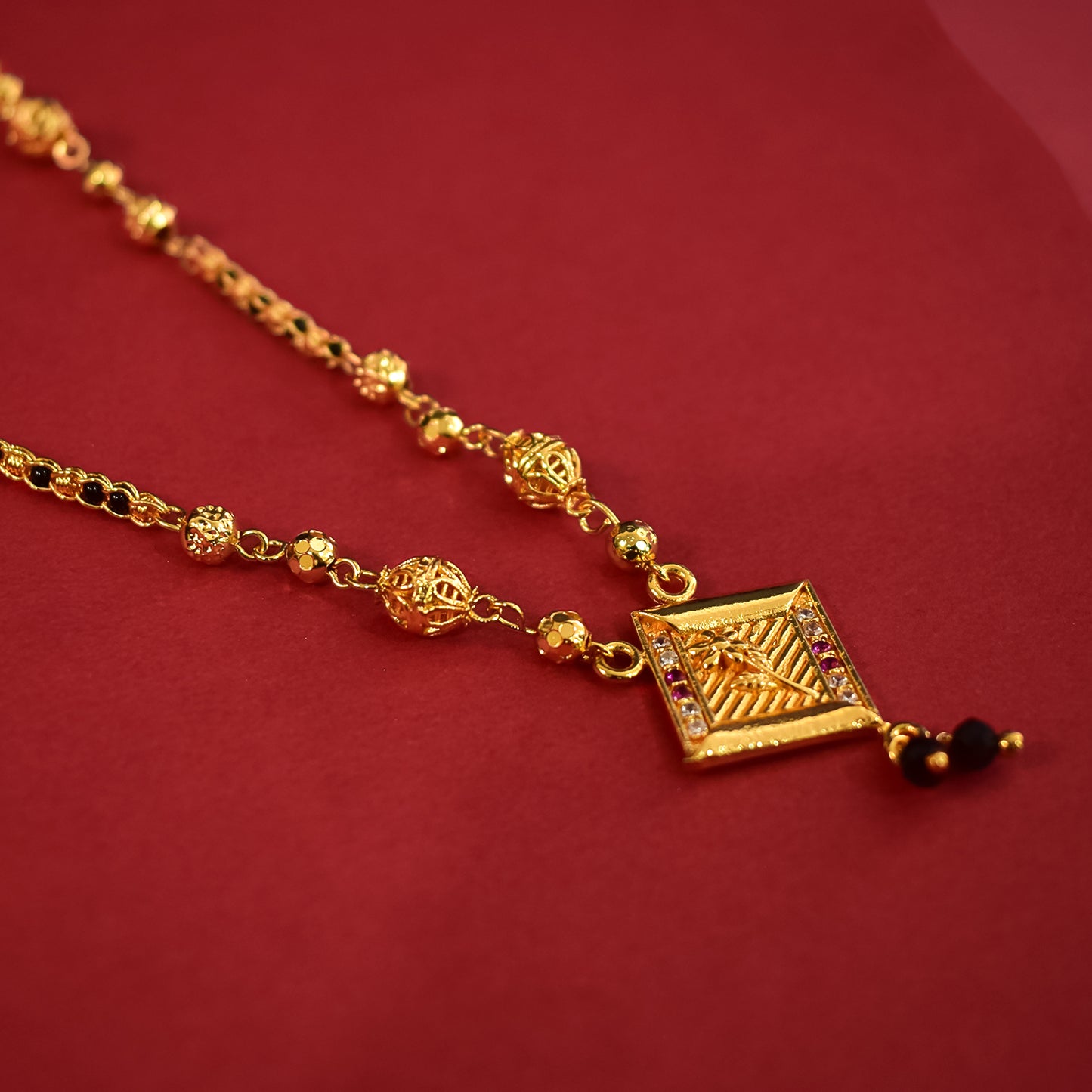 gold plated daily use mangalsutra