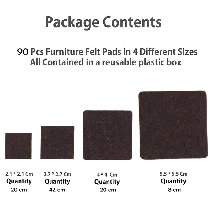 Furniture Pad Square Felt Pads Floor Protector Pad For Home & All Furniture Use