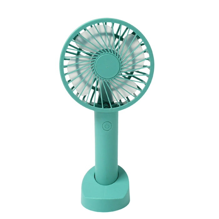 Portable Handheld Fan With 3 Speeds Battery Operated Fan Rechargeable Multi Colors As Base Phone Holder Fan (Battery Included)