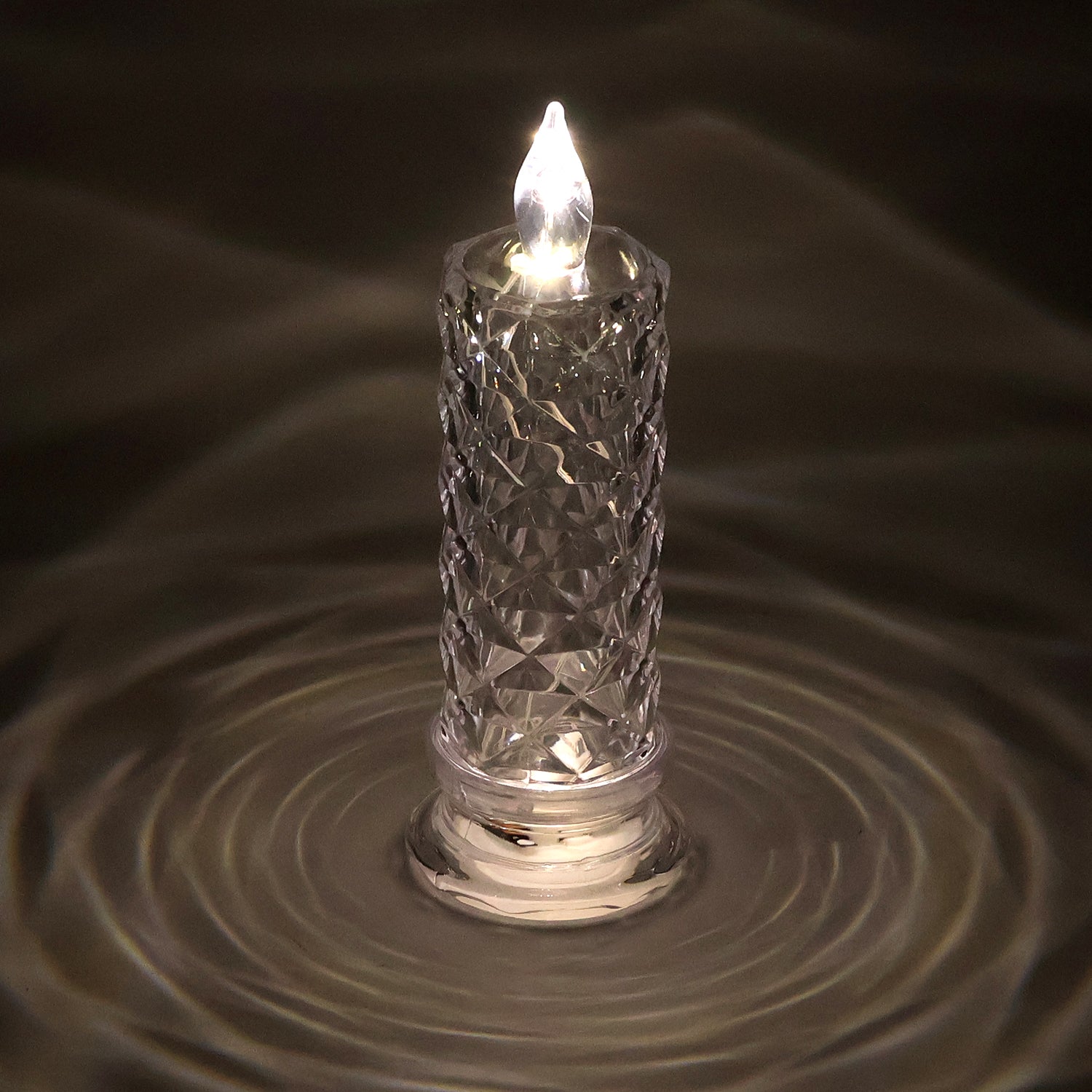 LED Crystal Decorative Flameless Candle Light