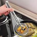 Frying Filter Spoon – 2-in-1 Stainless Steel with Clip | Quickslice