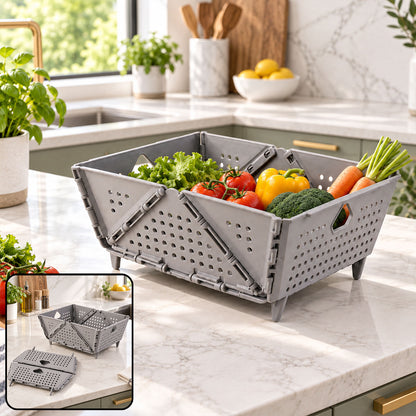 Foldable Storage Basket – Ventilated & Space-Saving | Tidy Table