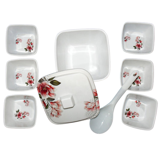 Hector High Quality Dinning Dinner / Pudding Set (9 Pcs set)