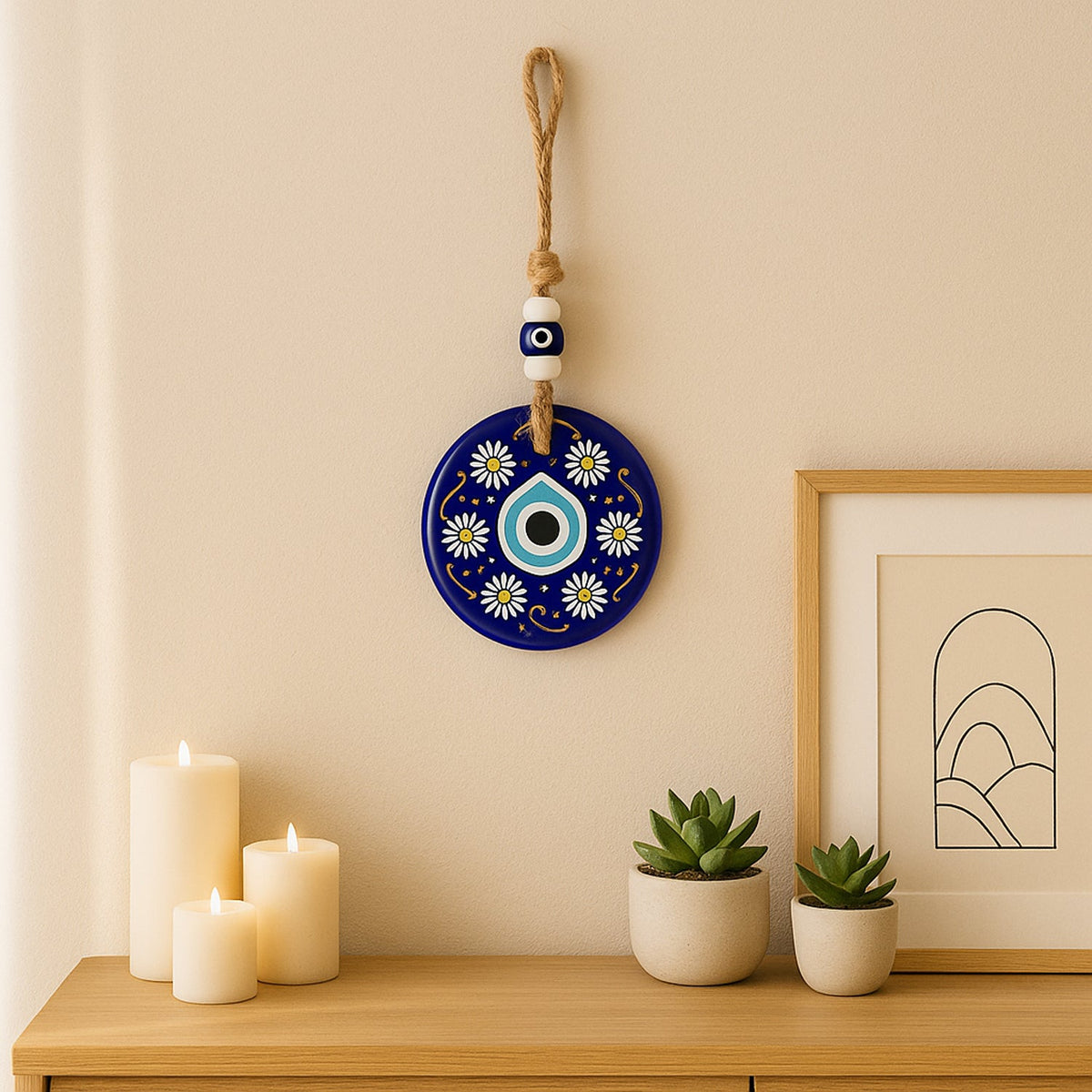 Shubh Labh & Evil Eye Decorative Hanging Set for Home Entrance